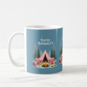 Mug Esthétique de camping cosy Tente de glamping et fe