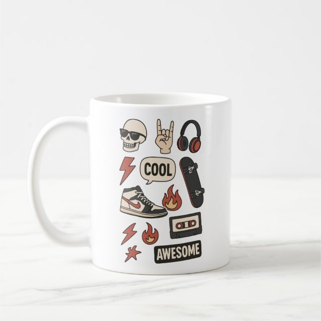 Mug esthétique garçon rockstars  (Gauche)