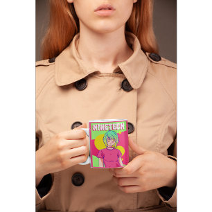 Mug Esthétique Rétro Dix-Neuf Anime Vibrant Inspiré 