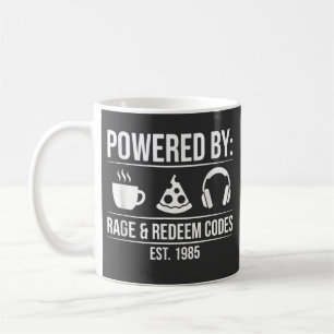Mug Esthétique Rétro Drôle : Alimenté par la Rage, Cod