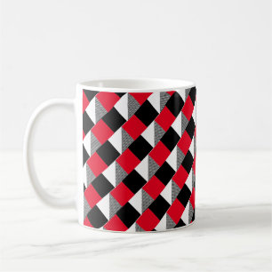Mug esthétique rouge et noir Chariot moderne