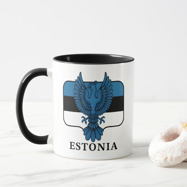 Mug Estonia Northern Europe (Avec donut)