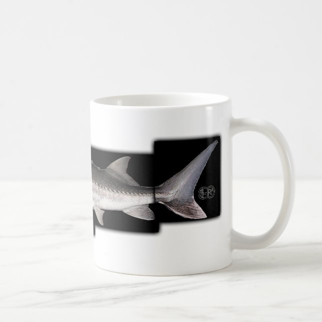 Mug Esturgeon blanc - transmontanus d'Acipenser (Droite)