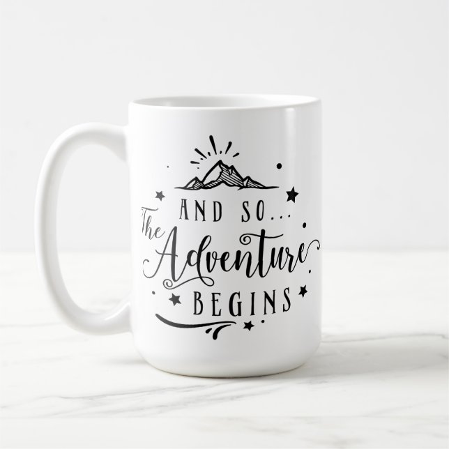 Mug Et ainsi l'aventure commence rétro (Gauche)
