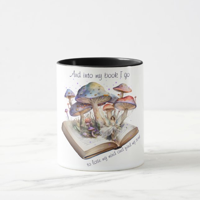 Mug Et dans mon livre je vais pour perdre mon esprit e (Centre)
