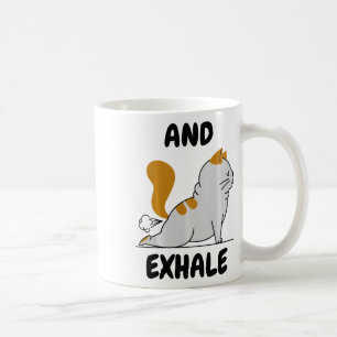 Mug Et expirant Yoga Chat Confort Couleurs Adulte Lour