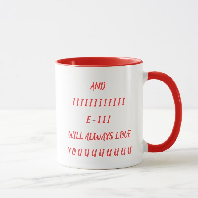 Mug Et je t'aimerai toujours (Droite)