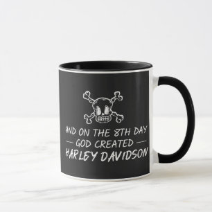 Mug Et le 8e jour, Dieu créa Harley Davidson