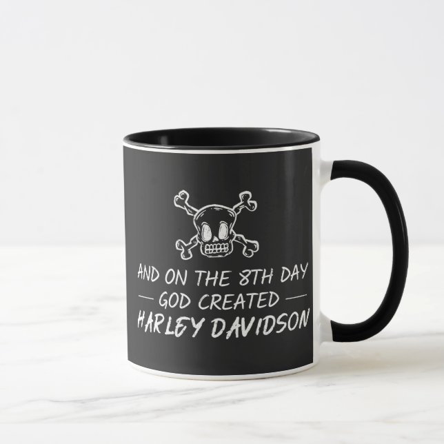 Mug Et le 8e jour, Dieu créa Harley Davidson (Droite)