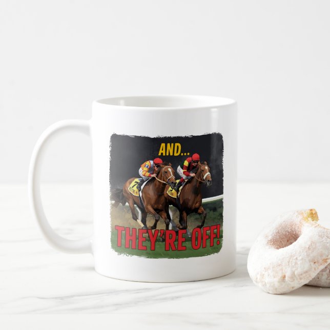 Mug et Les Voilà Course Hippique Jockey (Avec donut)