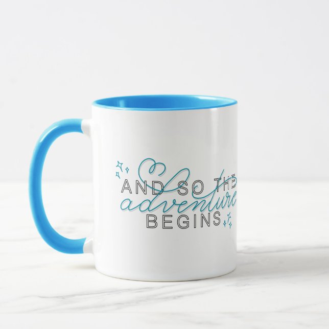 Mug "Et pour que l'aventure commence" Citation inspira (Gauche)