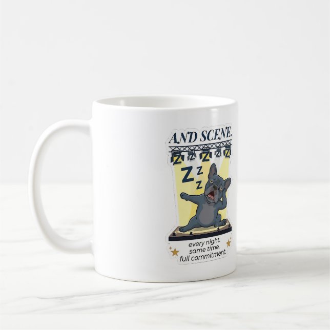 Mug Et scène drôle Bouledogue français (Gauche)