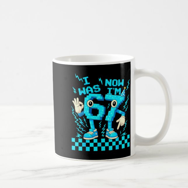 Mug Était 6 7 67 sept ans filles garçons d'anniversair (Droite)