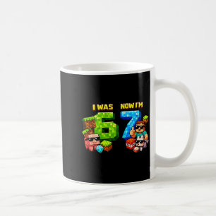 Mug Était 6 7 pixel jeu art 67 mème enfants fête d'ann