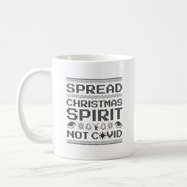 Mug Étaler l'esprit de Noël non couvert (Gauche)