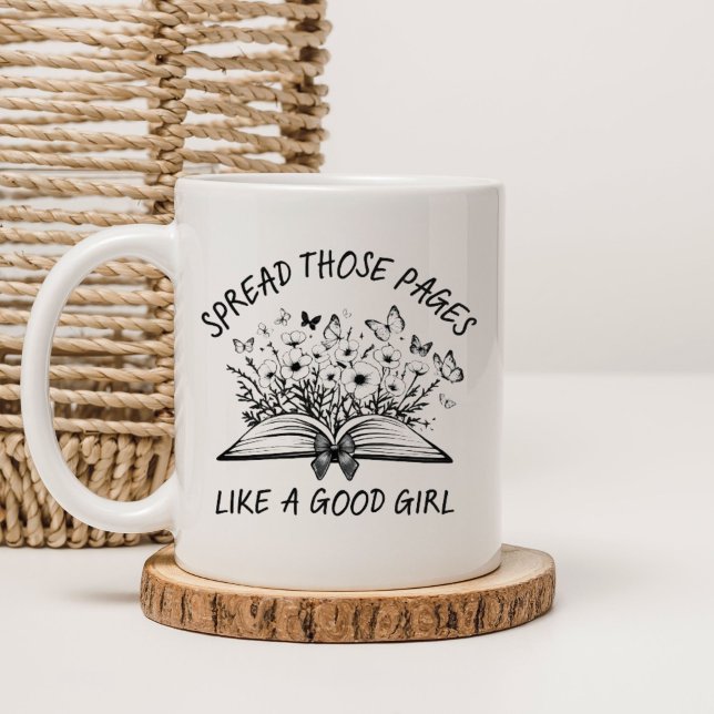 Mug Étalez ces pages comme une bonne fille (Créateur téléchargé)
