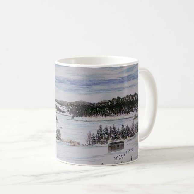 Mug étang rocheux de goéland gelé Fox Trap NL (Devant droit)