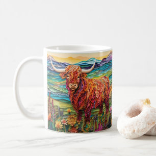 Mug Étapes Highland Steer 3D