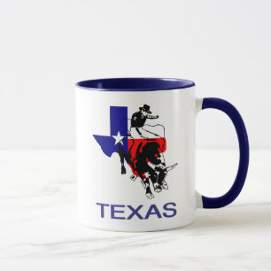 Mug État de cavalier de Taureau de rodéo du Texas