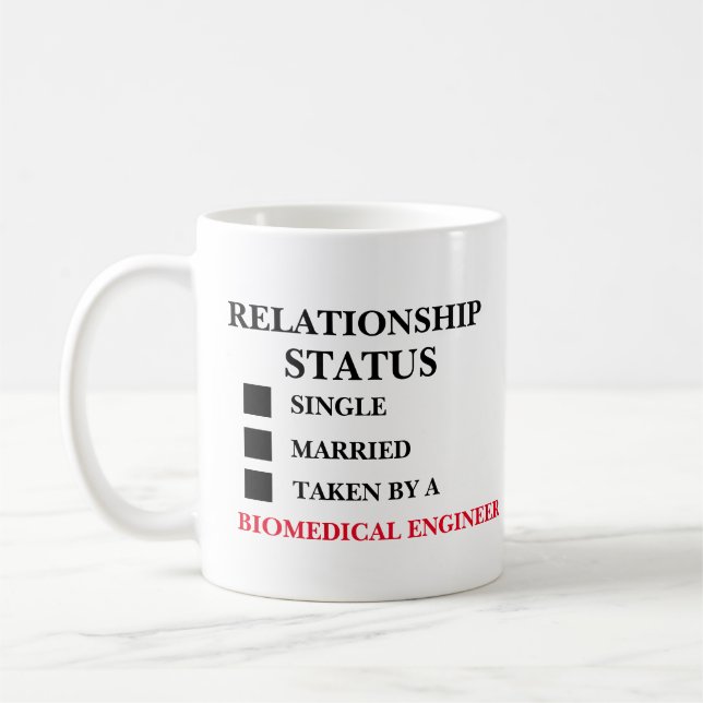Mug État de la relation Ingénieur biomédical (Gauche)