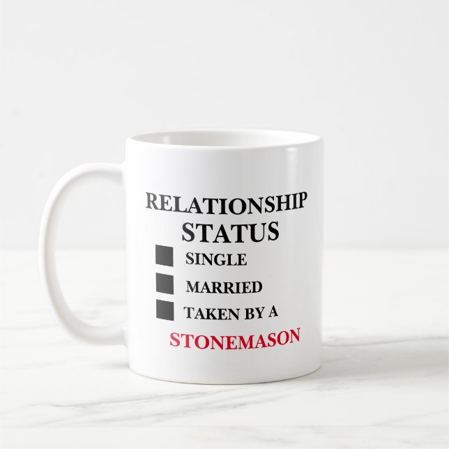 Mug État de la relation Stonemason (Gauche)