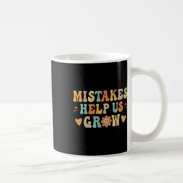 Mug État d'esprit de croissance groovy positif enseign (Droite)