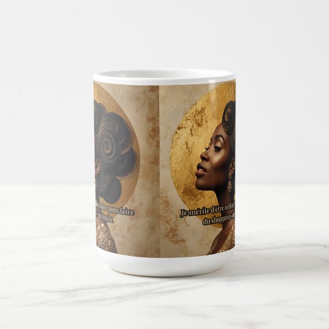 Mug État d'esprit de richesse et de luxe Impression In (Centre)