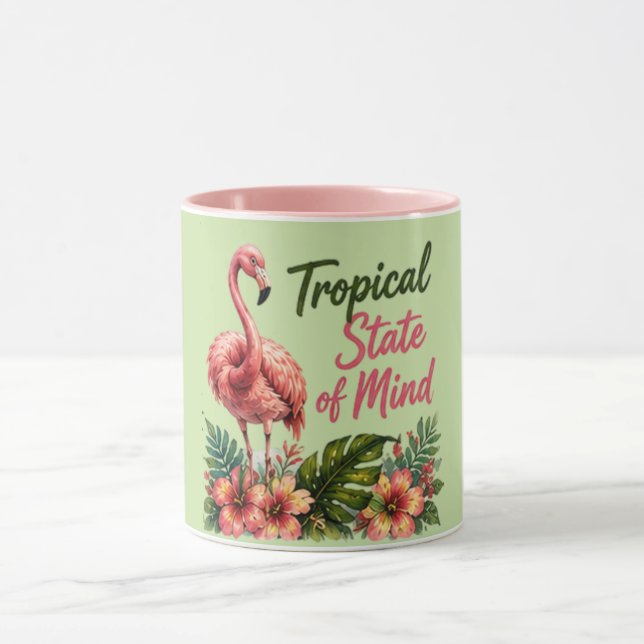 Mug État d'esprit tropical | Été vibes de plage (Centre)