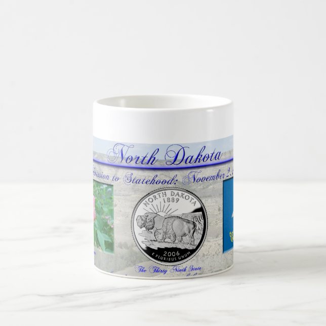 Mug État du Dakota du Nord commémoratif (Centre)