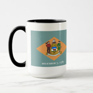 Mug État du drapeau du Delaware
