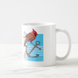 Mug État nord Carolina oiseau, maison légère