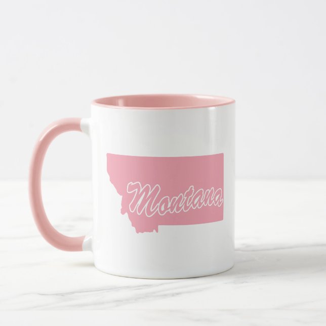 Mug État rose Montana (Gauche)