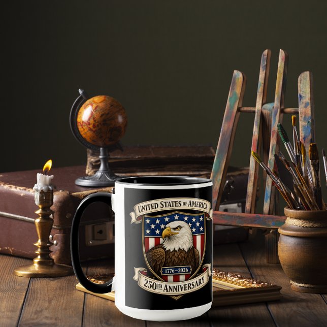 Mug États-Unis 250 ans de liberté (Créateur téléchargé)