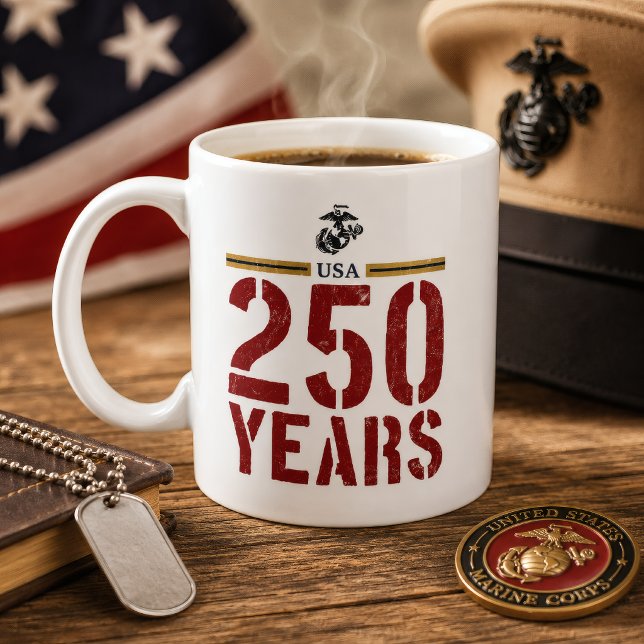 Mug États-Unis 250 ans Eagle Corps des Marines (Créateur téléchargé)