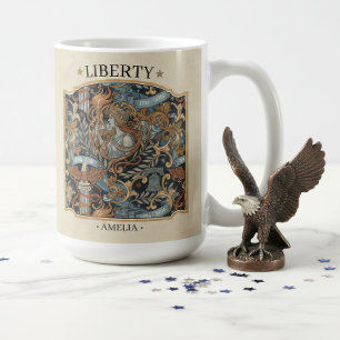 Mug États-Unis 250 Liberty Art Nouveau Motif Bordure I