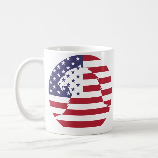 Mug États-Unis Aigle Bald américain National (Gauche)