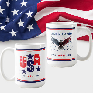 Mug ÉTATS-UNIS AMÉRIQUE250 Jour de l'Indépendance 1776