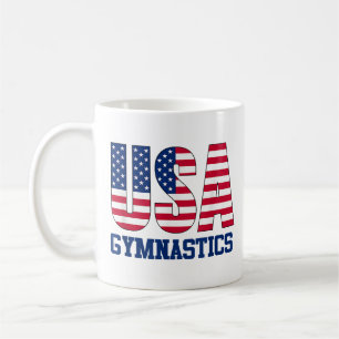 Mug Etats-Unis avec drapeau américain Gymnastique Spor