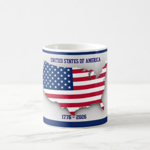Mug ÉTATS-UNIS D'AMÉRIQUE 1776-2026 Anniversaire