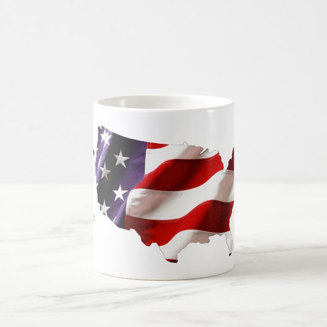 Mug États-Unis - Drapeau américain aux États-Unis (Centre)