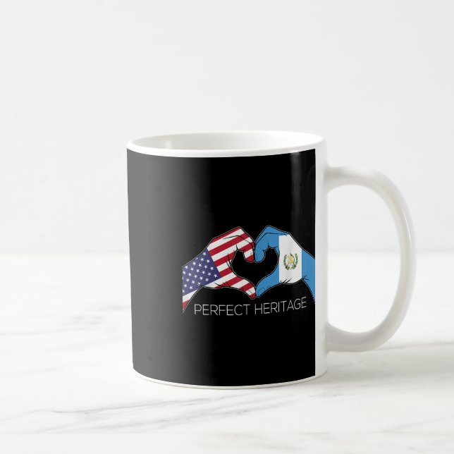 Mug États-Unis Et Guatemala Guatémaltèque Américain Pe (Droite)