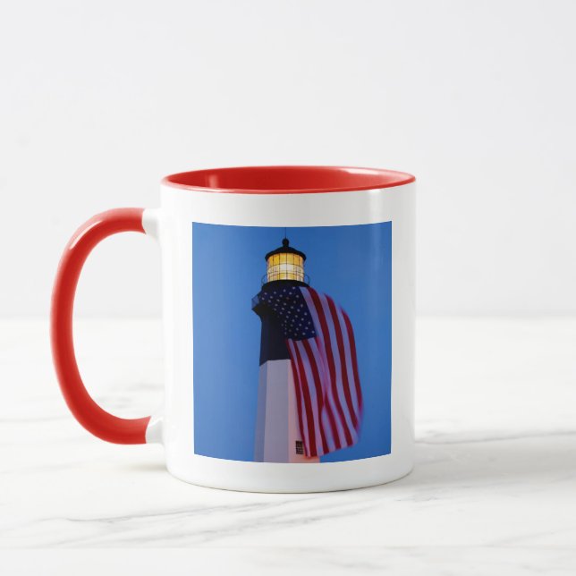 Mug États-Unis, Géorgie, Tybee Island, Drapeau en bern (Gauche)