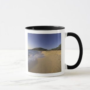 Mug États-Unis, Hawaï, Maui, Empreintes dans le sable,