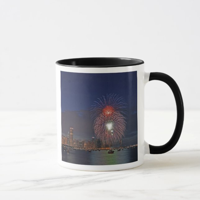 Mug États-Unis, Illinois, Chicago, feux d'artifice du  (Droite)
