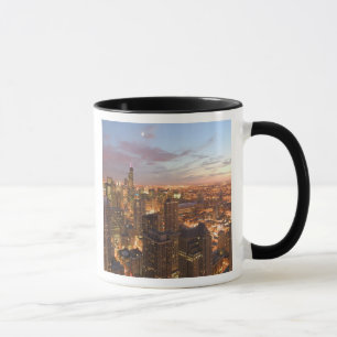 Mug États-Unis, Illinois, Chicago: Vue nocturne de la