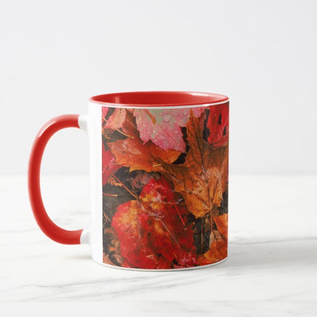 Mug États-Unis, Maine. Feuilles d'érable en automne (Gauche)