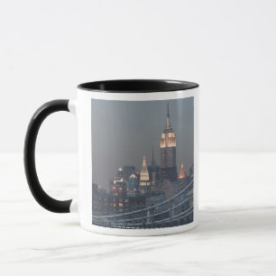 Mug États-Unis, New York City, Vue du pont de Manhatta