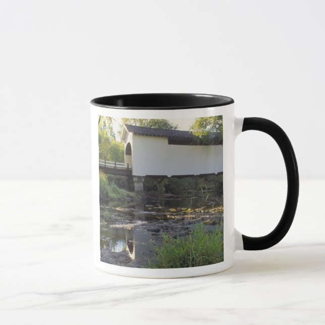 Mug États-Unis, Oregon. Pont couvert Harris sur Marys (Droite)