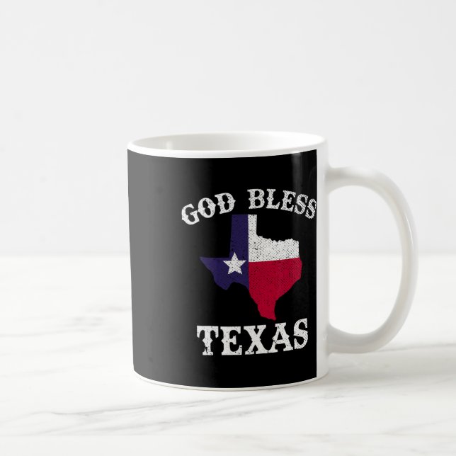 Mug États-Unis Texas Drapeau texan Dieu béni Texas (Droite)