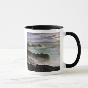 Mug États-Unis, Washington, îles San Juan. Vagues s'éc